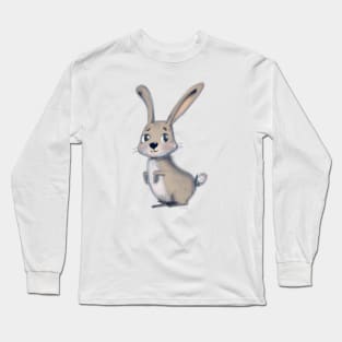 Cute Hare Drawing Long Sleeve T-Shirt